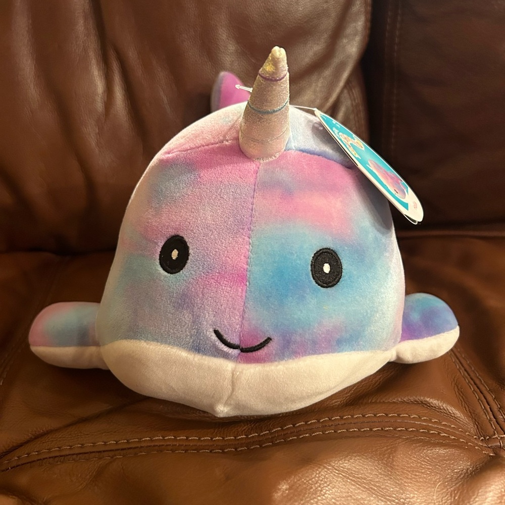 Colorful Narwhal Squishmallow